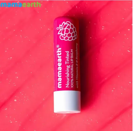 Mamaearth N 100 Natural Lip Balm Vite & Raspberry